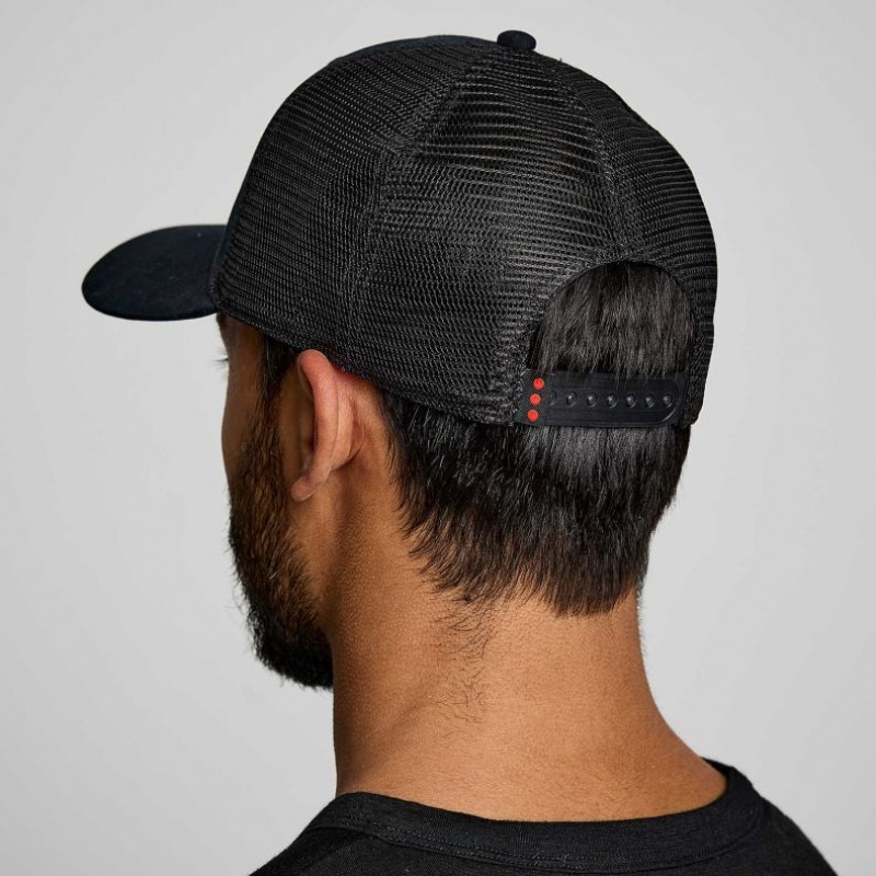 Saucony Adjustable Snap Back Muške Trucker Šilterica Crne | HRVATSKA RUHAJL