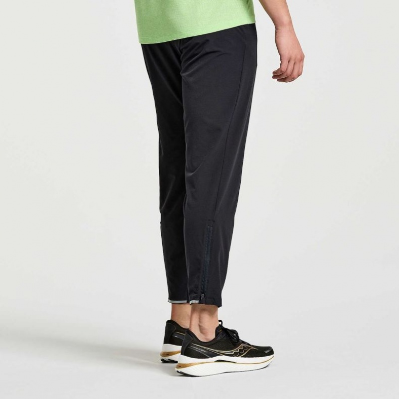 Saucony Boston Woven Muške Jogger Hlače Crne | HRVATSKA LJVWDG
