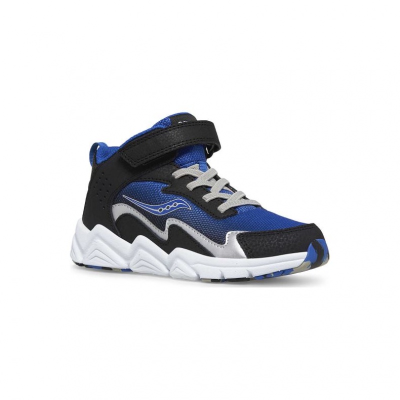 Saucony Flash Mid A/C Big Dječje Tenisice Crne Plave | HRVATSKA VPWGDN