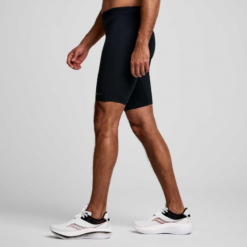 Saucony Fortify Lined Half Muške Hulahopke Crne | HRVATSKA MONWEU