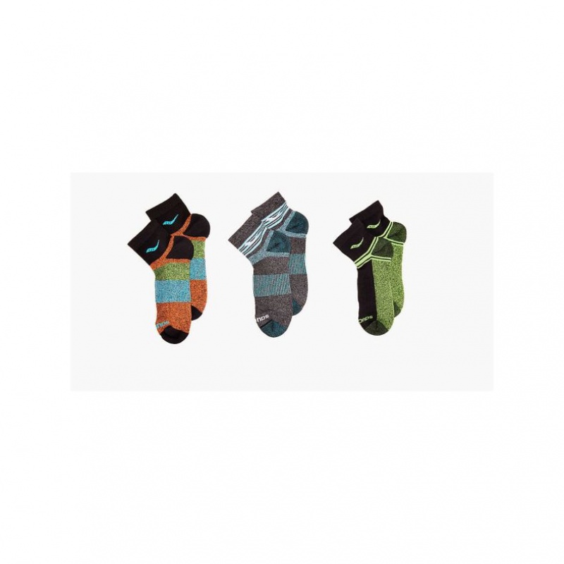 Saucony Inferno Quarter 3-Pack Muške Čarape Visebojne | HRVATSKA ZTXBFI