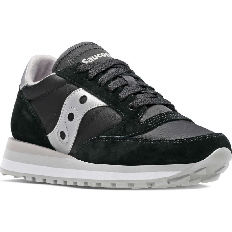 Saucony Jazz Triple Ženske Tenisice Crne Srebrne | HRVATSKA AGKBHR