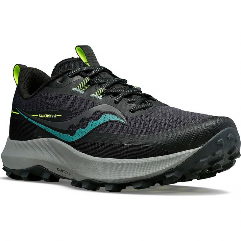 Saucony Peregrine 13 Muške Trail Tenisice Crne | HRVATSKA KNHAJU
