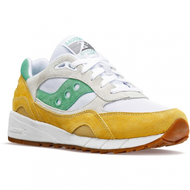 Saucony Shadow 6000 Muške Tenisice Bijele Žute Zelene | HRVATSKA COJBEV