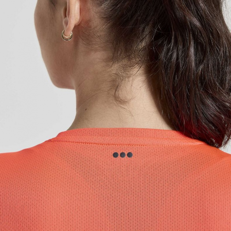 Saucony Stopwatch Graphic Long Sleeve Ženske Majica Narančaste | HRVATSKA EJNFHP