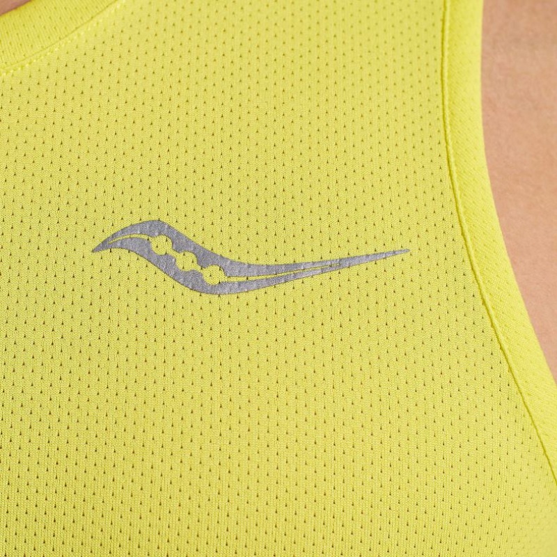Saucony Stopwatch Muške Majica Bez Rukava Žute | HRVATSKA WJUFCN