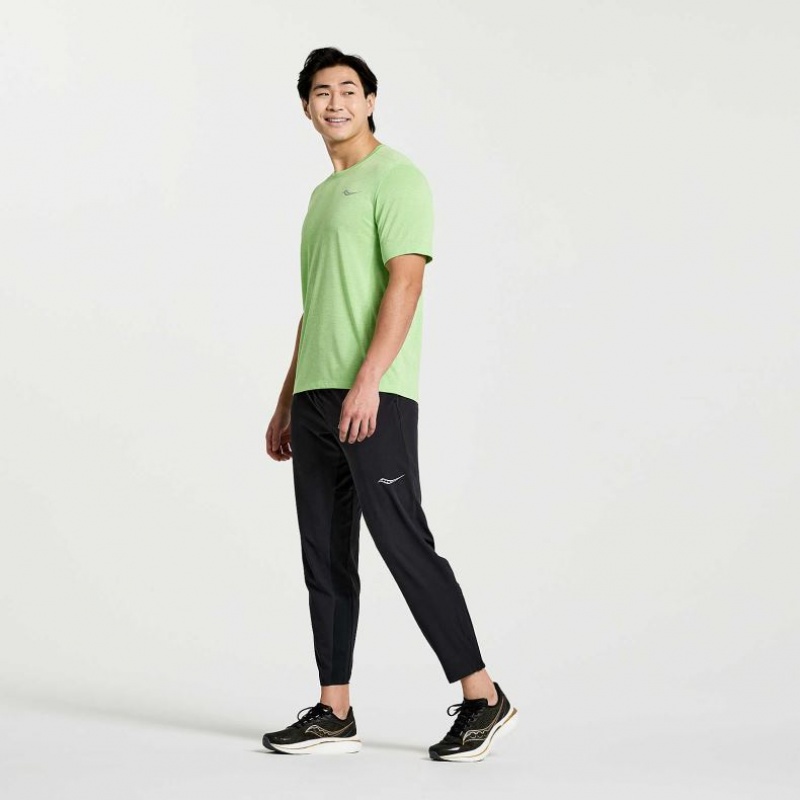 Saucony Stopwatch Short Sleeve Muške Majica Menta | HRVATSKA LCWIPR