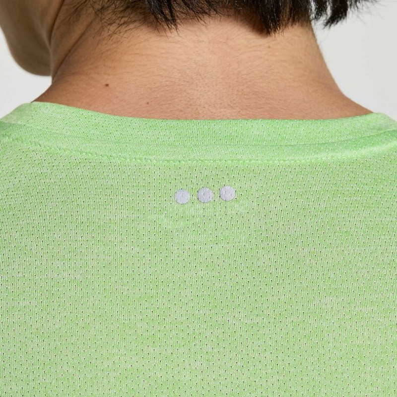 Saucony Stopwatch Short Sleeve Muške Majica Menta | HRVATSKA LCWIPR