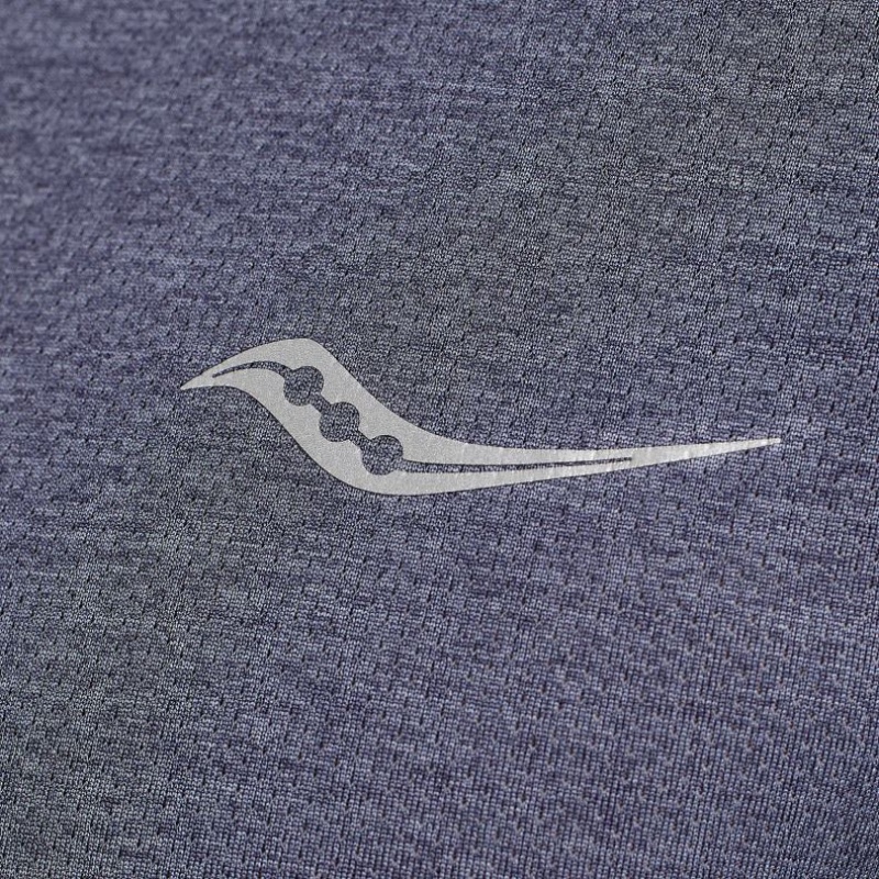 Saucony Stopwatch Short Sleeve Muške Majica Plave | HRVATSKA UNSOXT