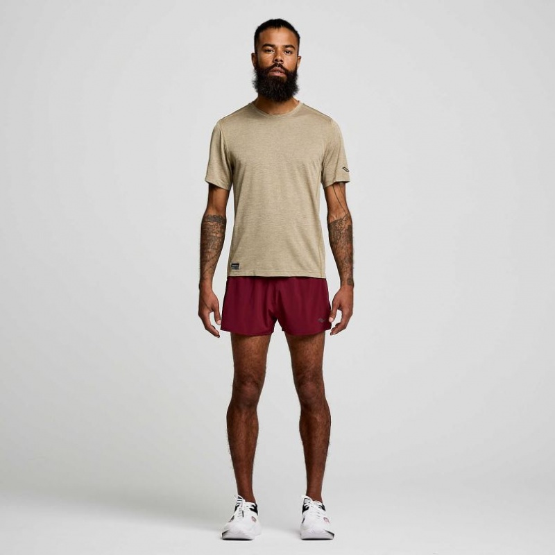 Saucony Stopwatch Short Sleeve Muške Majica Maslinasto Zelene | HRVATSKA WZOXAE