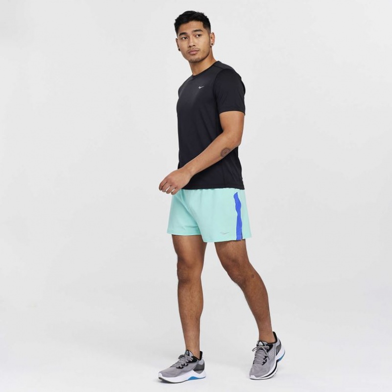 Saucony Stopwatch Short Sleeve Muške Majica Crne | HRVATSKA UAKVJC