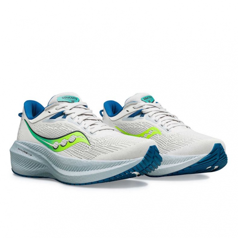 Saucony Triumph 21 Ženske Tenisice Bijele | HRVATSKA KZCSXQ