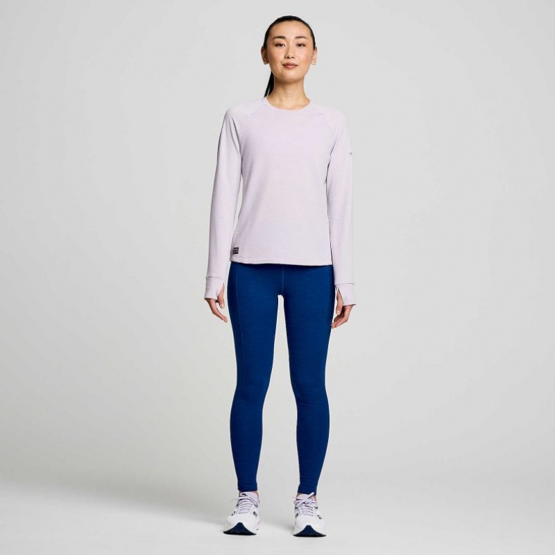Saucony Triumph 3D Crew Ženske Dukserica Ljubičaste | HRVATSKA OBKPWQ