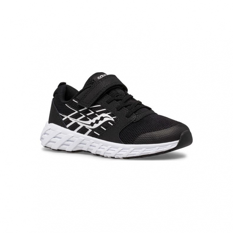 Saucony Wind 2.0 A/C Big Dječje Tenisice Crne | HRVATSKA NQGTCV