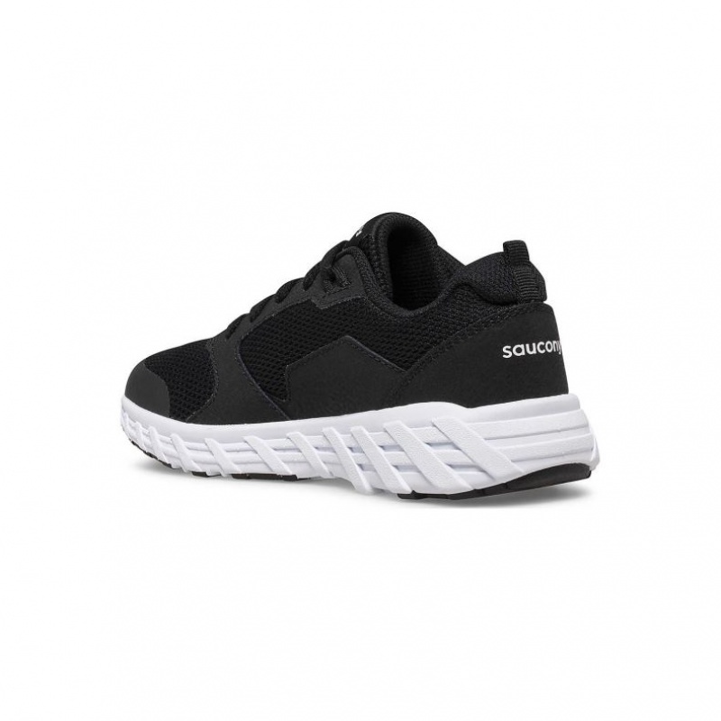 Saucony Wind 2.0 Lace Big Dječje Tenisice Crne | HRVATSKA UHWEMO